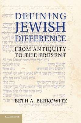 Book cover for Defining Jewish Difference