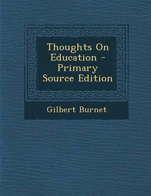 Book cover for Thoughts on Education