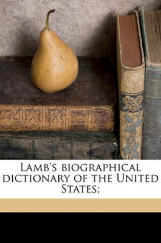 Cover of Lamb's Biographical Dictionary of the United States;