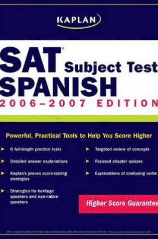 Cover of Kaplan SAT Subject Test