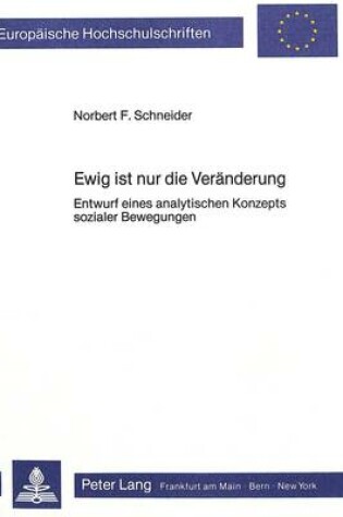 Cover of Ewig Ist Nur Die Veraenderung