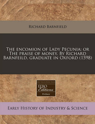 Book cover for The Encomion of Lady Pecunia