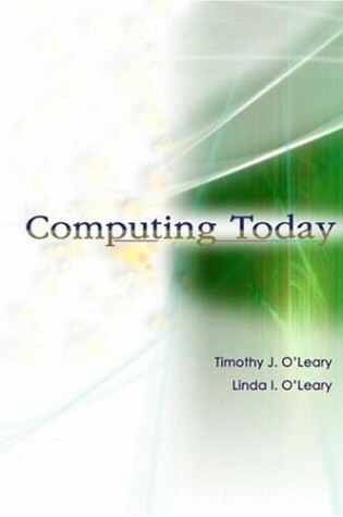 Cover of Computing Today W/ Student CD & Simnet Concepts