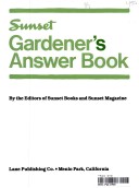 Book cover for Sunset Gardener's Answer Book