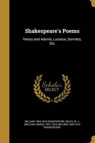 Cover of Shakespeare's Poems