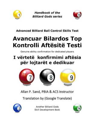 Book cover for Advanced Billiard Ball Control Skills Test (Albanian)