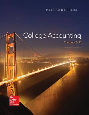 Book cover for College Accounting ( Chapters 1-30) with Connect+