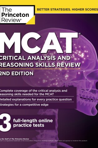 Cover of MCAT Critical Analysis and Reasoning Skills Review, 2nd Edition