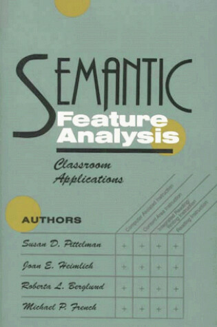 Cover of Semantic Feature Analysis