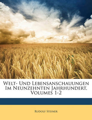 Book cover for Welt- Und Lebensanschauungen Im Neunzehnten Jahrhundert, Erster Band