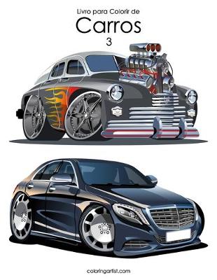 Book cover for Livro para Colorir de Carros 3