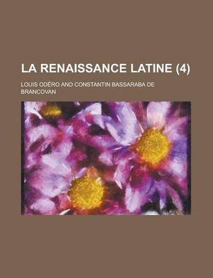 Book cover for La Renaissance Latine (4)