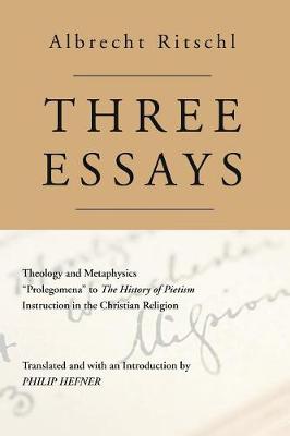 Book cover for Three Essays