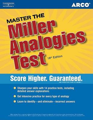 Cover of Master the Miller Analogies Test 2005