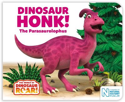 Book cover for Dinosaur Honk! The Parasaurolophus