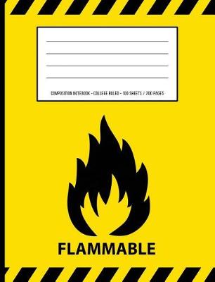 Book cover for Flammable Warning Periodic Table Chemistry Composition Notebook