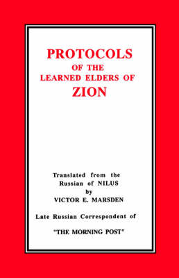 Book cover for The Protocols of the Learned Elders of Zion