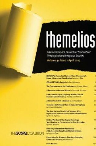 Cover of Themelios, Volume 44, Issue 1