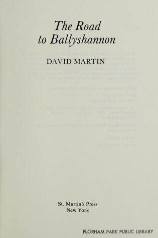 Cover of The Road to Ballyshannon