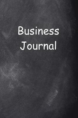 Cover of Business Journal Chalkboard Design