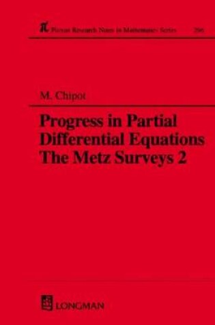 Cover of Progress in Partial Differential Equations The Metz Surveys 2