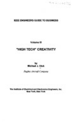 Cover of High Tech Creativity