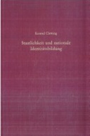 Cover of Staatlichkeit Und Nationale Identitatsbildung