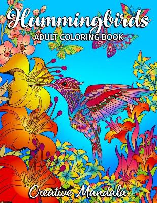 Book cover for Hummingbirds Adult Coloring Book