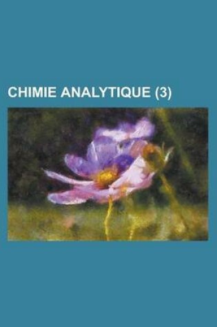 Cover of Chimie Analytique (3 )