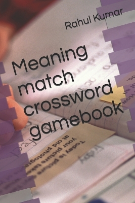 Book cover for Meaning match crossword gamebook