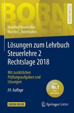 Cover of Loesungen Zum Lehrbuch Steuerlehre 2 Rechtslage 2018