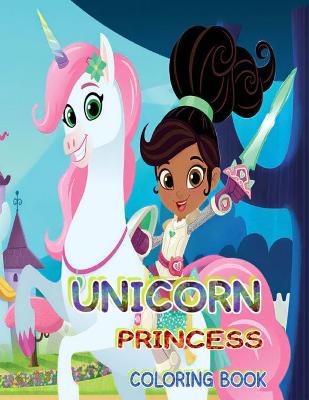 Book cover for Unicorn Princess Coloring Book