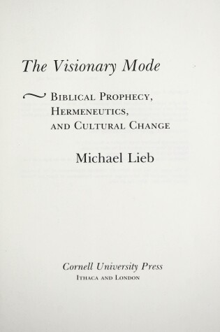 Cover of The Visionary Mode