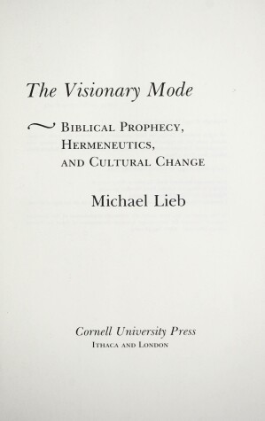 Book cover for The Visionary Mode