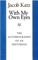 Cover of With My Own Eyes: the Autobiography of an Historian