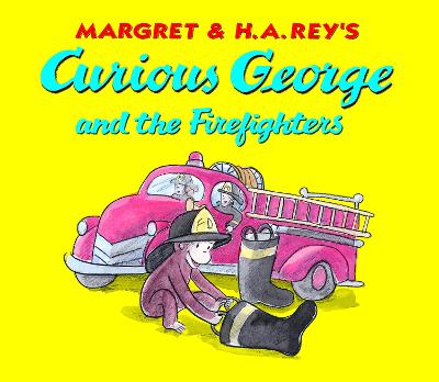 Book cover for Curious George and the Firefighters Board Book