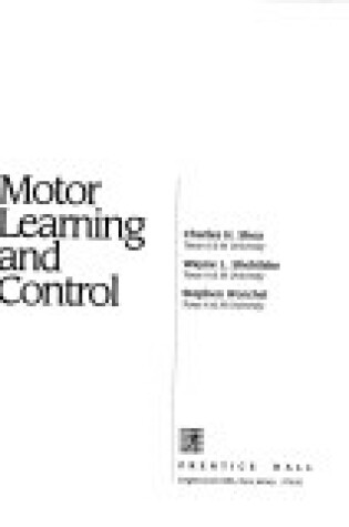 Cover of Motor Learning and Control