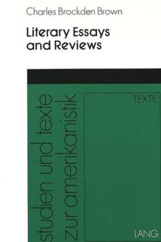 Cover of Literary Essays and Reviews