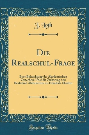 Cover of Die Realschul-Frage