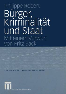 Book cover for Burger, Kriminalitat und Staat