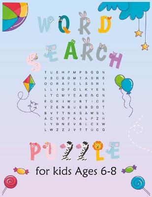 Book cover for Word Search Puzzle for kids ages 6-8