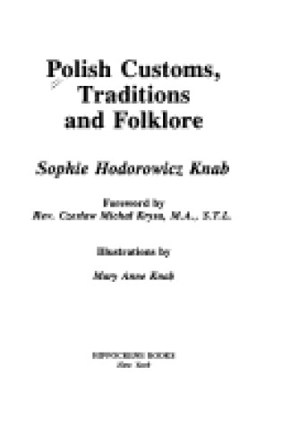 Cover of Polish Customs, Traditions and Folklore