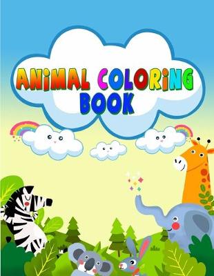 Book cover for Animal coloring book