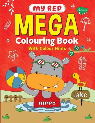 Book cover for My Red Mega Colouring book