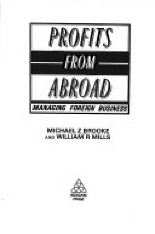 Cover of Profits from Abroad