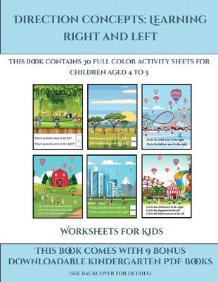 Book cover for Worksheets for Kids (Direction concepts