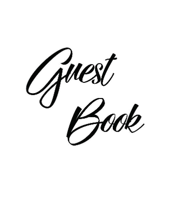 Cover of Black Guest Book, Weddings, Anniversary, Party's, Special Occasions, Memories, Christening, Baptism, Visitors Book, Guests Comments, Vacation Home Guest Book, Beach House Guest Book, Comments Book, Wake, Funeral and Visitor Book (Hardback)