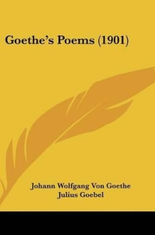 Cover of Goethe's Poems (1901)