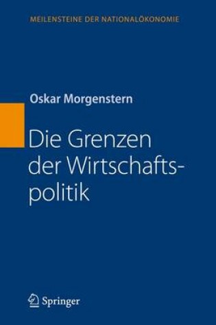 Cover of Die Grenzen Der Wirtschaftspolitik