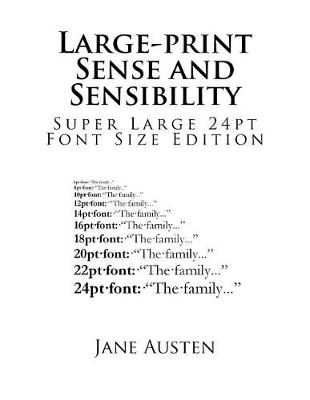 Cover of Large-print Sense and Sensibility